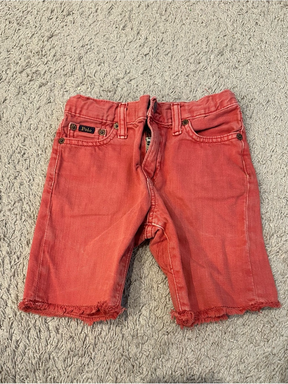 Polo by Ralph Lauren Red Kids Denim Shorts 5 5T